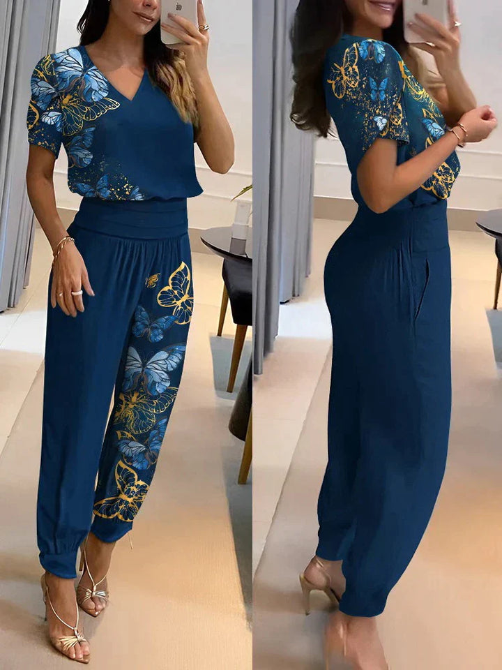 Elegant todelt sæt til kvinder med moderne stil