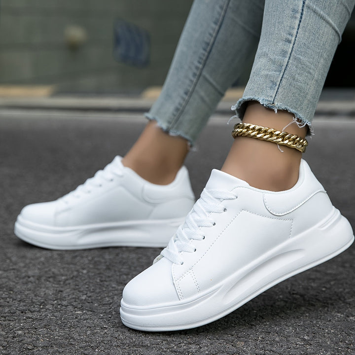 Orthosports – Vita Läder Sneakers för Damer