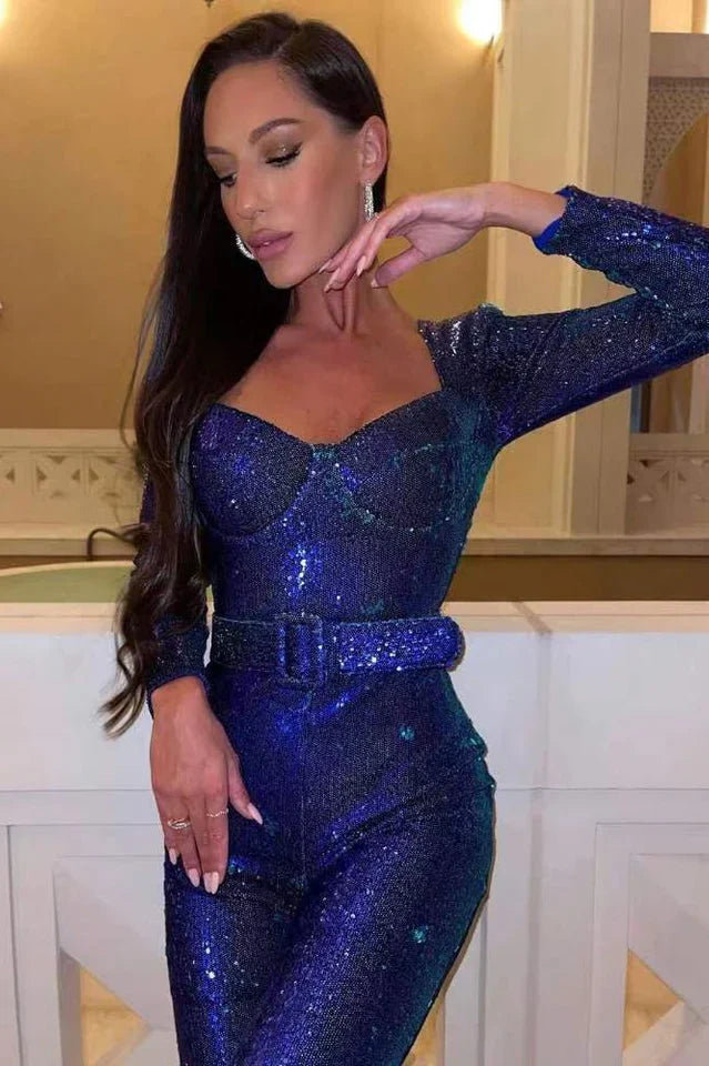 Paljettdress med korsett