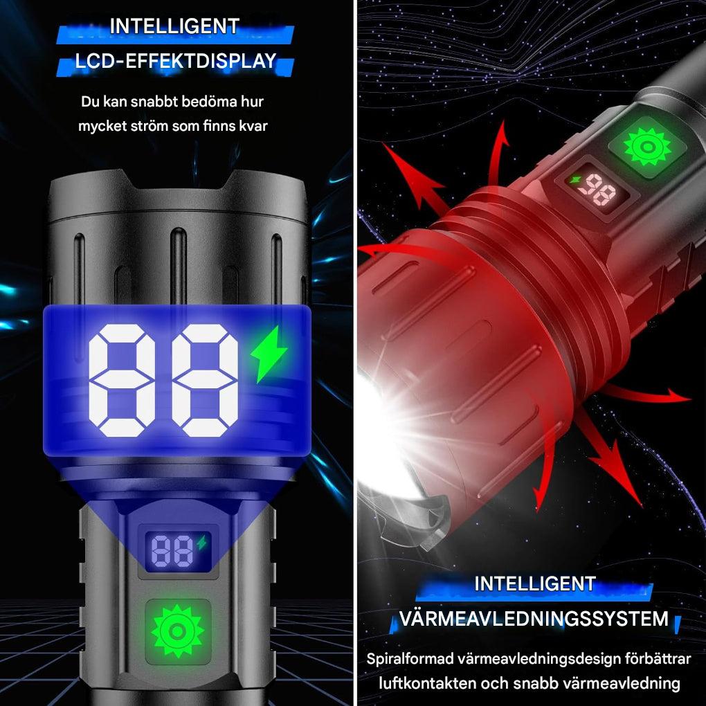 100 000 lumen taktisk ficklampa