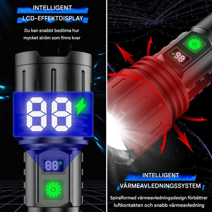 100 000 lumen taktisk ficklampa