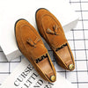 Klassiske herreloafers med dusker i flere farger