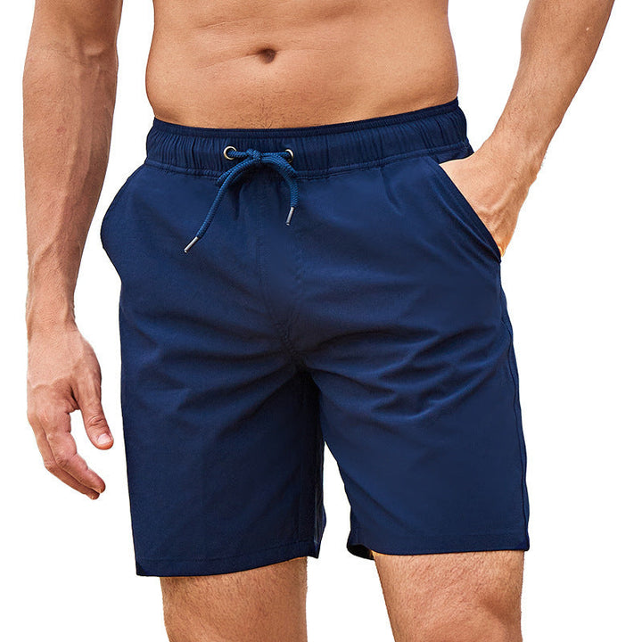 Trendy herrebadeshorts med innerbukse og telefonlomme
