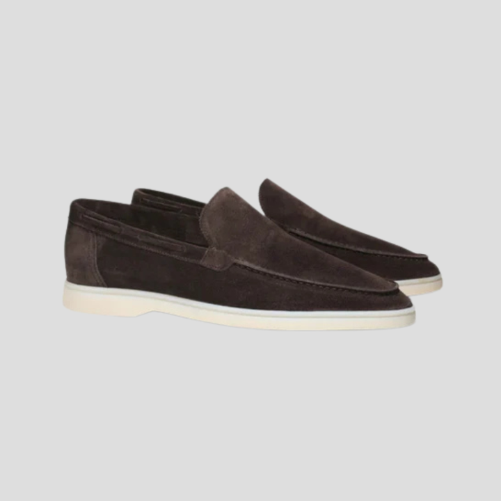 Herrloafers i mocka