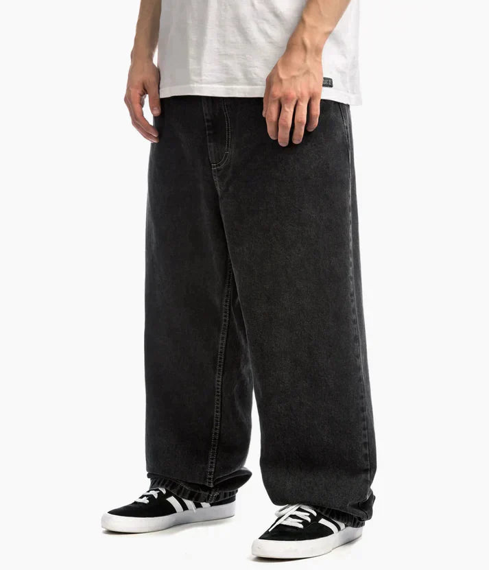 Oversized baggy jeans med skaterstil för män
