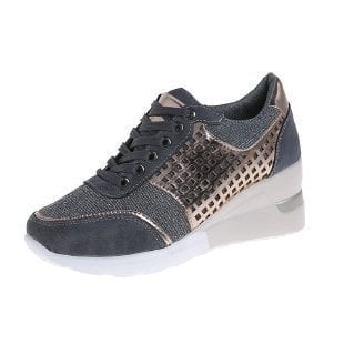 Stilrene sneakers med kilehæl til damer