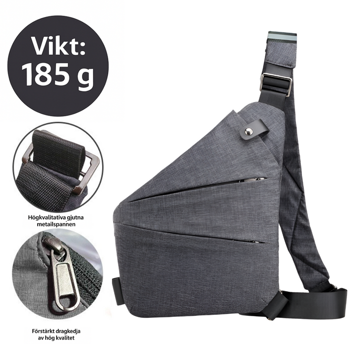 Stöldskyddad crossbody-resväska – säker, lätt och handsfree-organiserare för stads- och vardagsbruk
