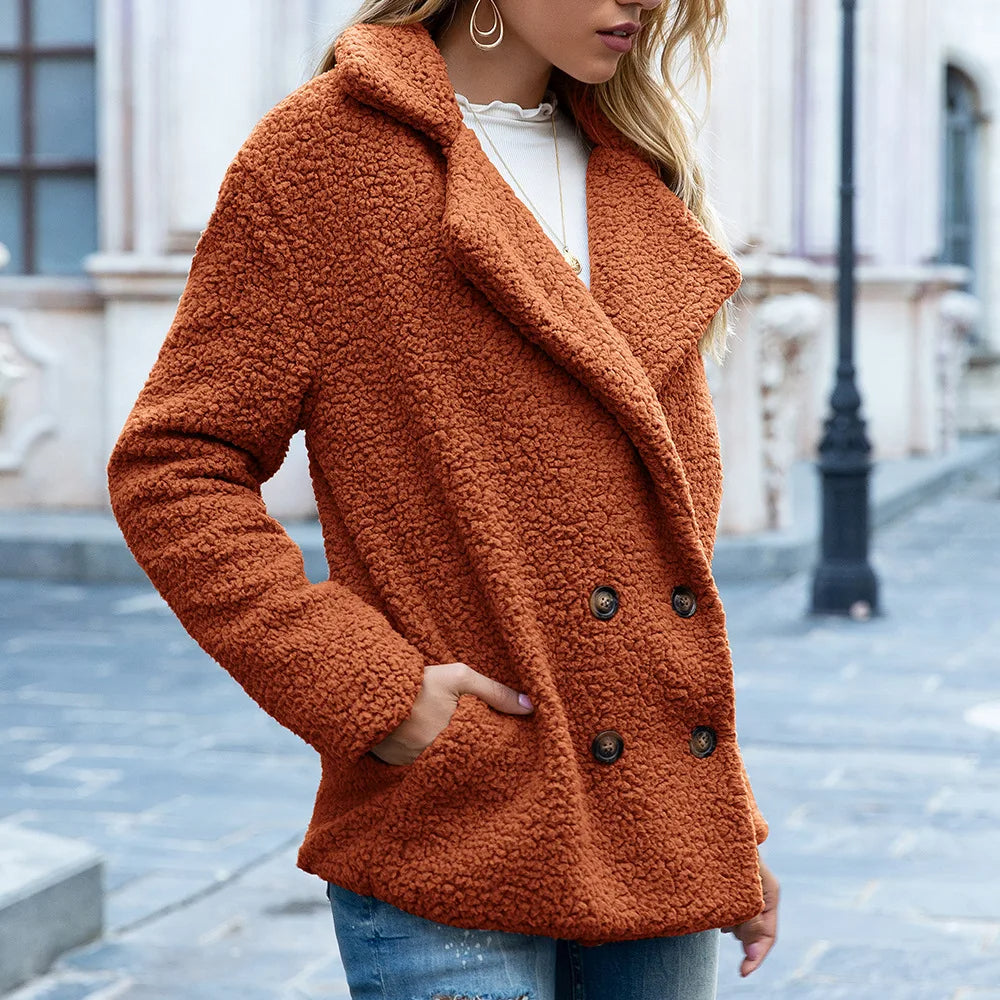 Mid Length Coat with Double