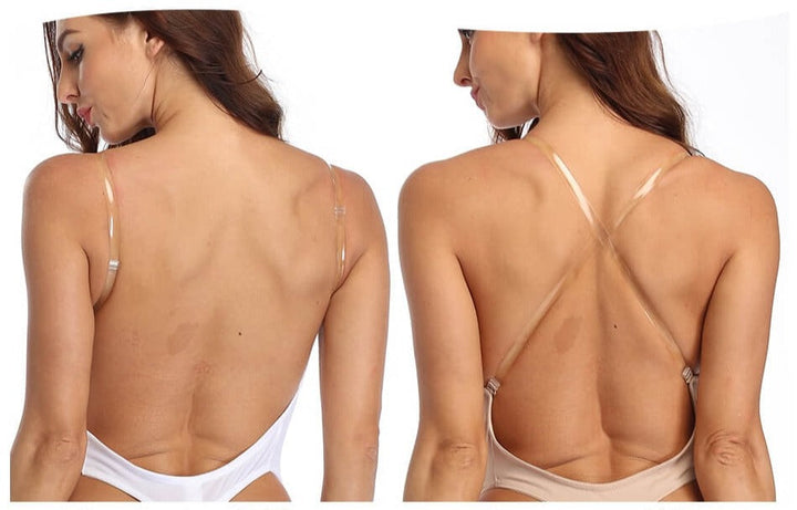 Djup V-ringad rygglös body shaper för osynlig siluett