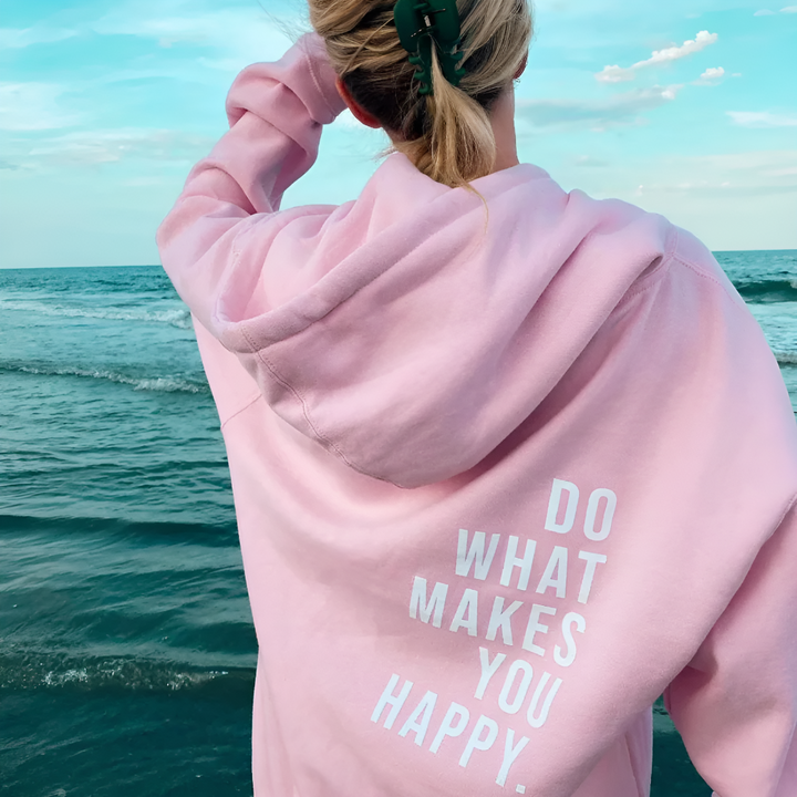 Unisex Happy-tröja med huva
