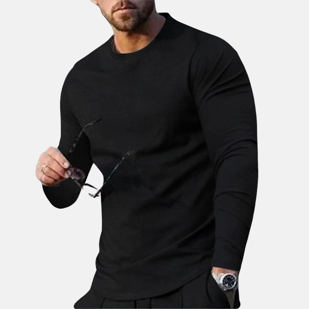 Trendy behagelig langærmet t-shirt