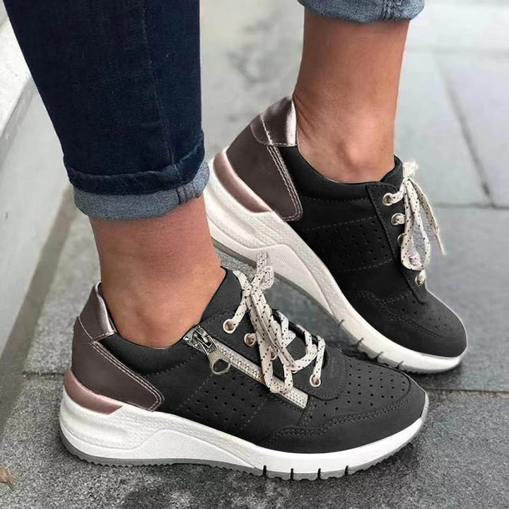 Trendy sneakers med tyk sål til kvinder