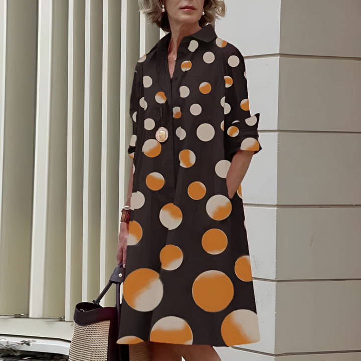 Snygg pikéklänning för kvinnor