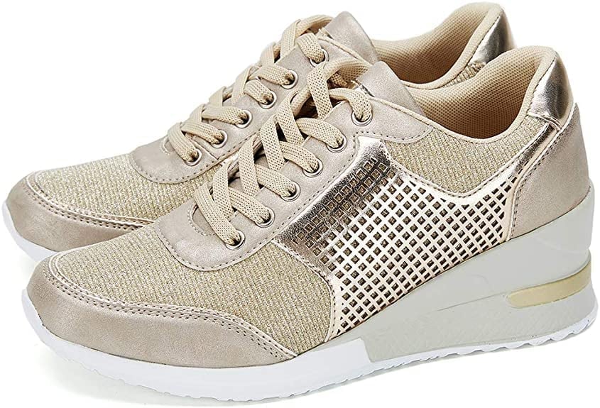 Forhøjede kilehæl sneakers til kvinder