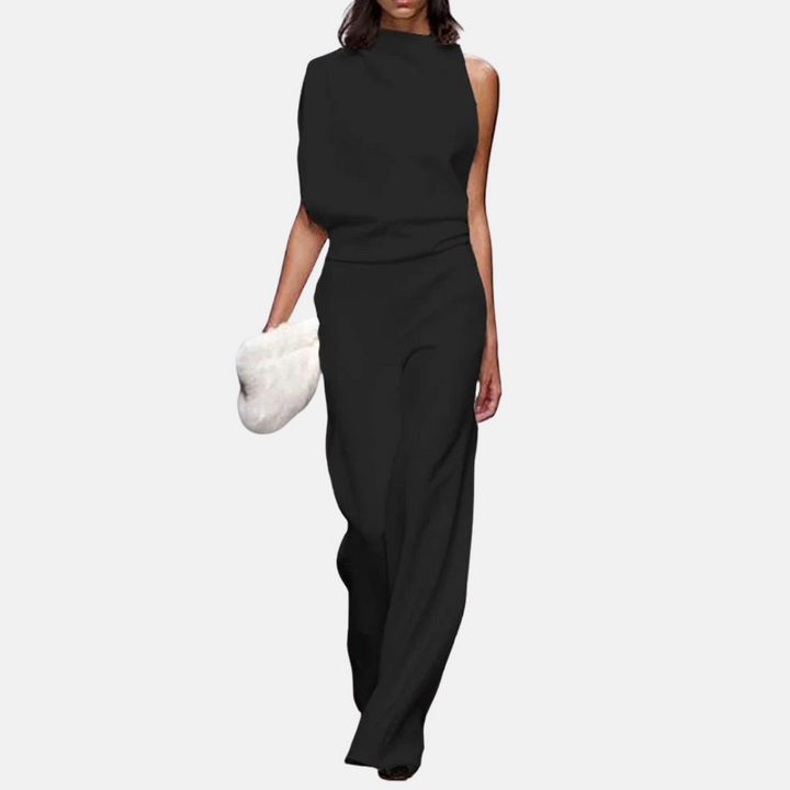 Elegant ermeløs jumpsuit for kvinner