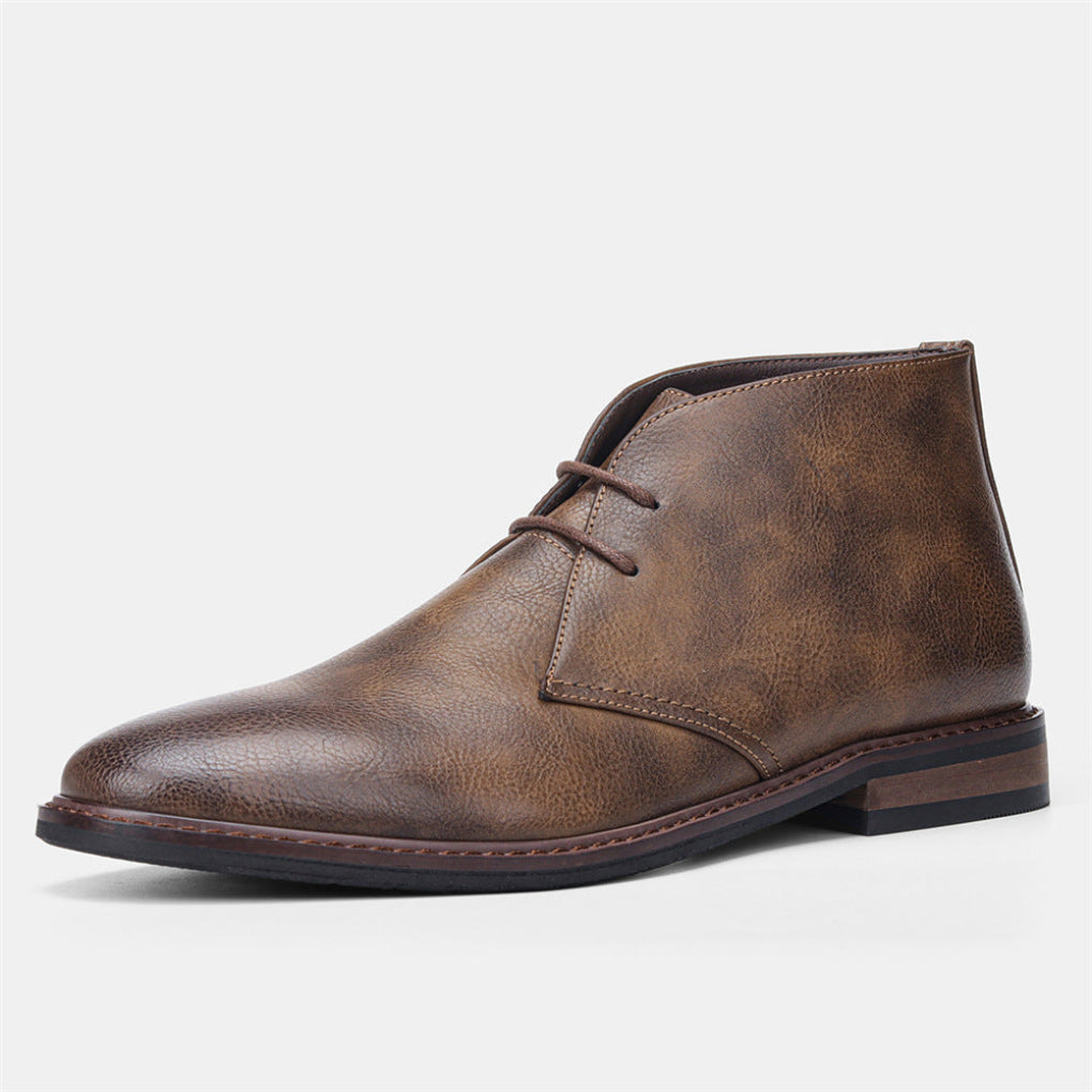 Klassiska desert boots för herr i vintagestil
