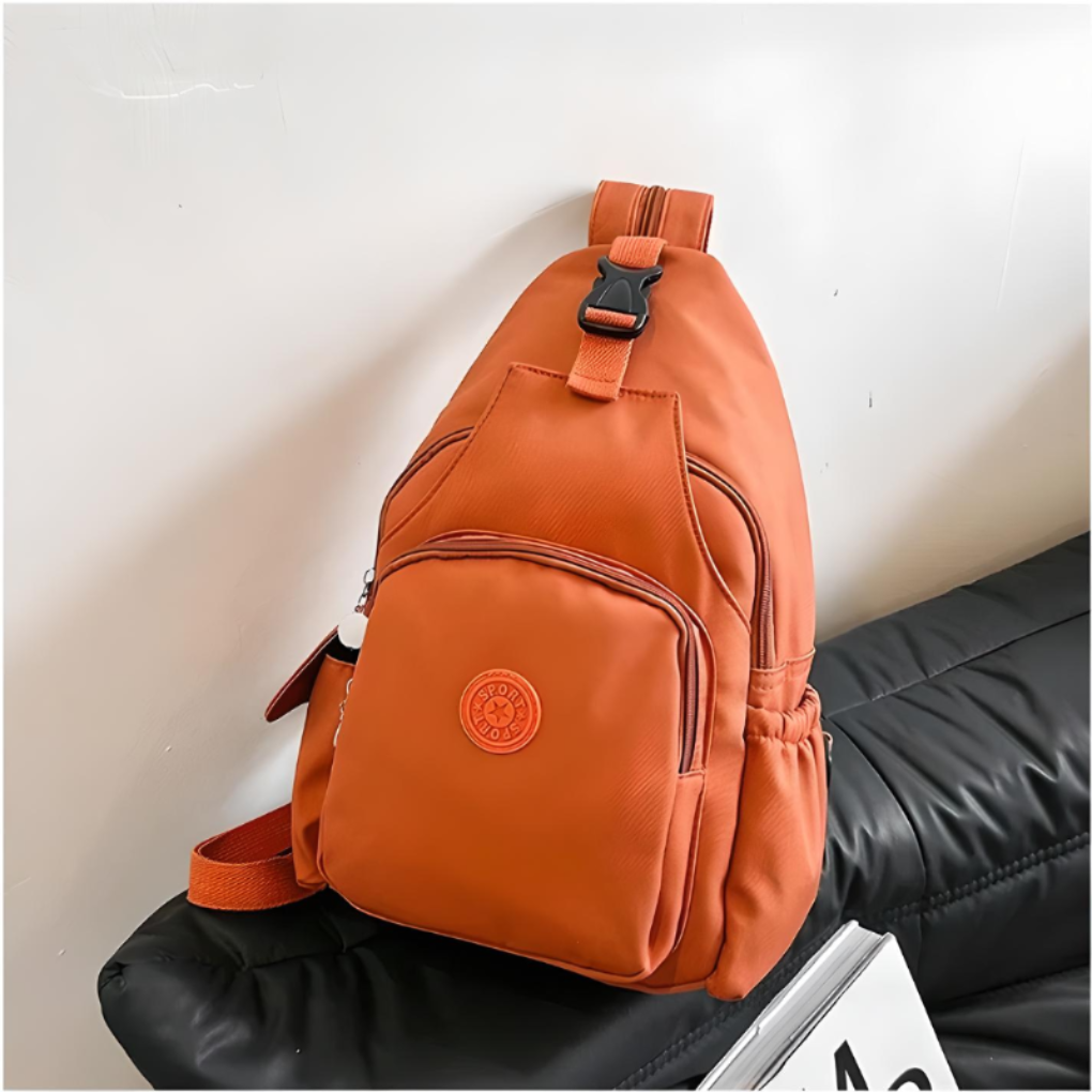 Urban Anti-Theft Sling Bag – Design med flera fack för säker och stilfstickad struktur transport