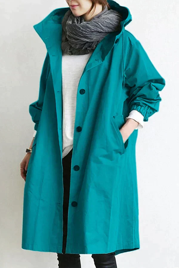 Maris Vandtæt Oversized Halvlængde Trenchcoat
