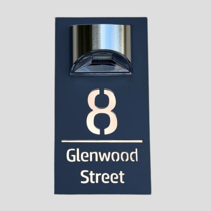 Solar hus nummerskylt