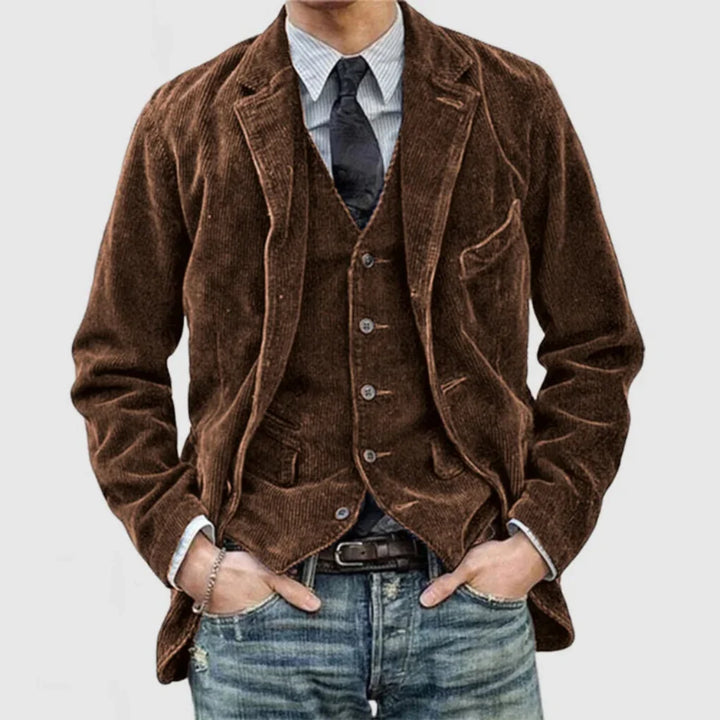 Snygg vintageblazer och västset