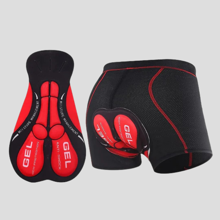 Unisex gelvadderede cykelundershorts