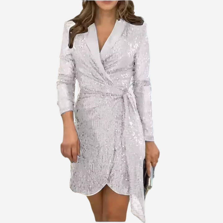 Snygg Blazerklänning för kvinnor Chic sofistikering med en glamorös touch