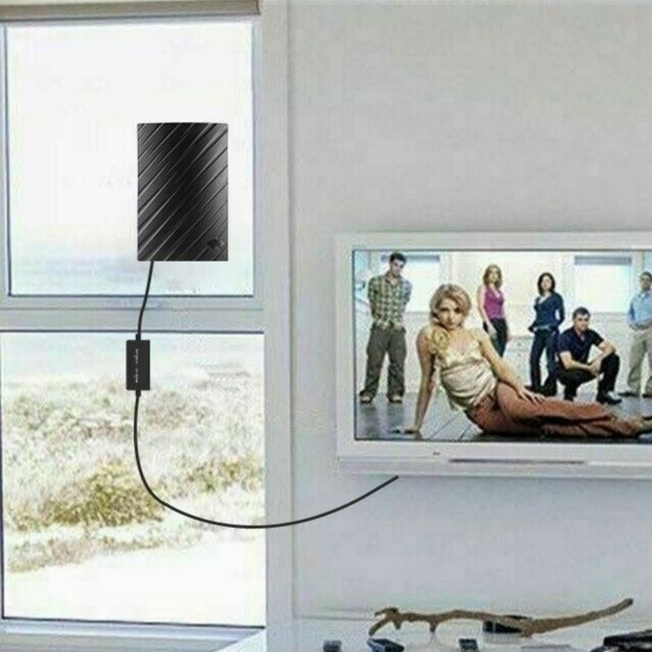 Långräckviddig HDTV 4K digital antenn för inomhusbruk