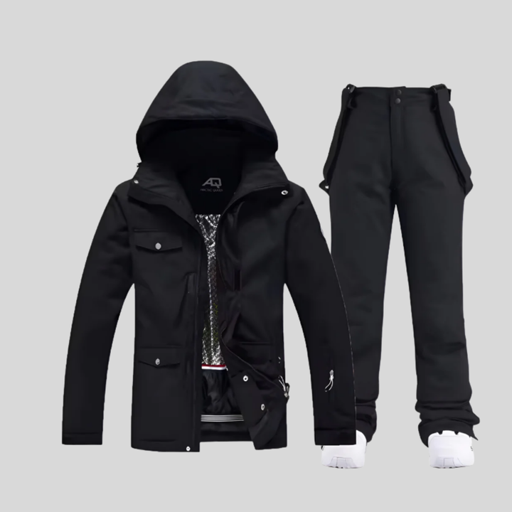 Skidjacka och byxset för kvinnor, funktionell vinteroutfit