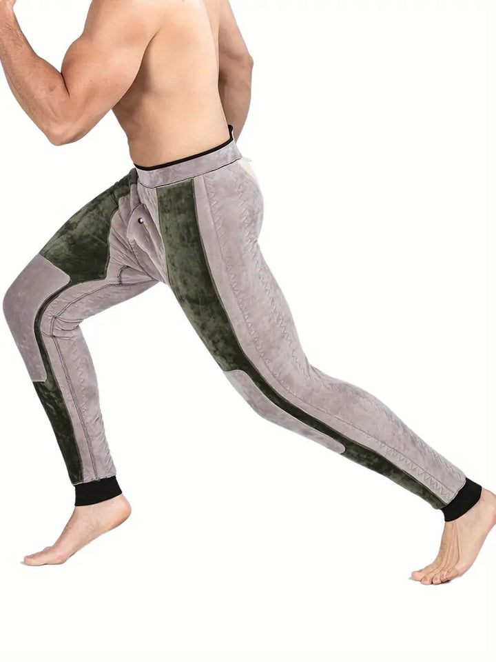 Termobyxor för herr i förtjockad stretch och skinny