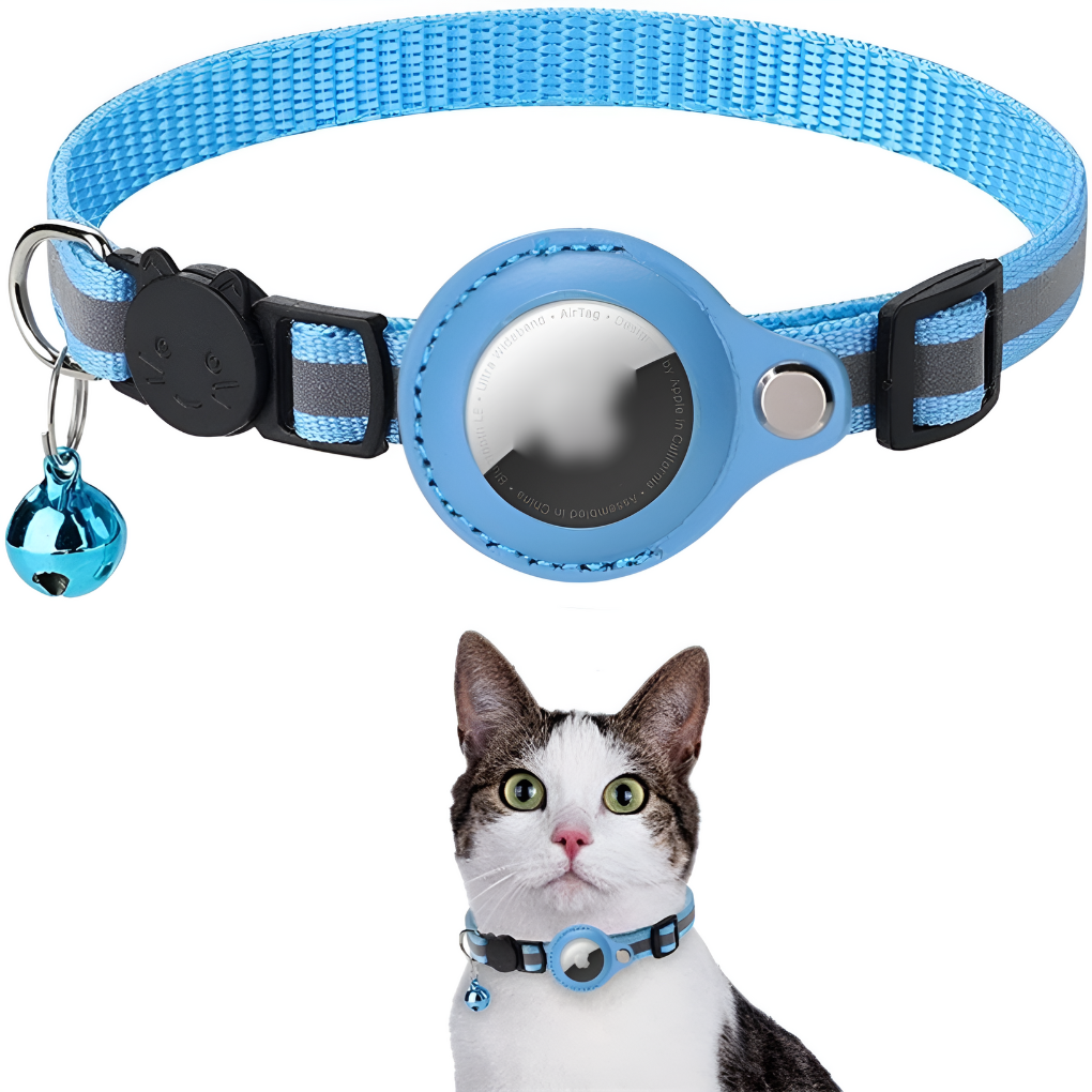 GPS-halsband för katter med reflekterande design