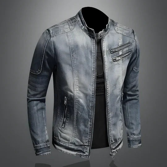Retro Denim Jacka för Män