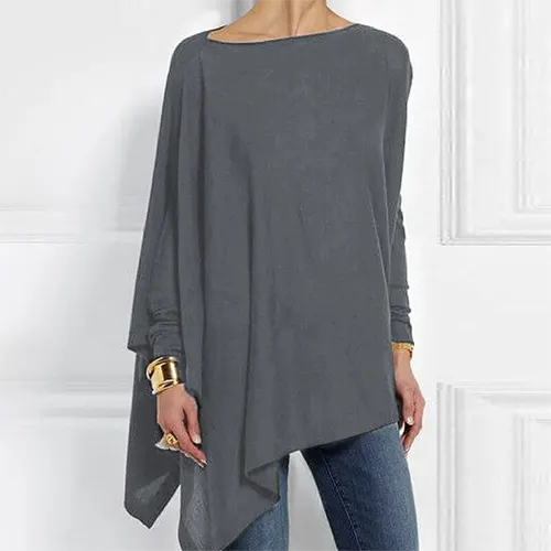 Elegant langærmet top med klassisk charme