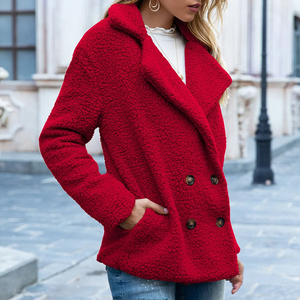 Mid Length Coat with Double