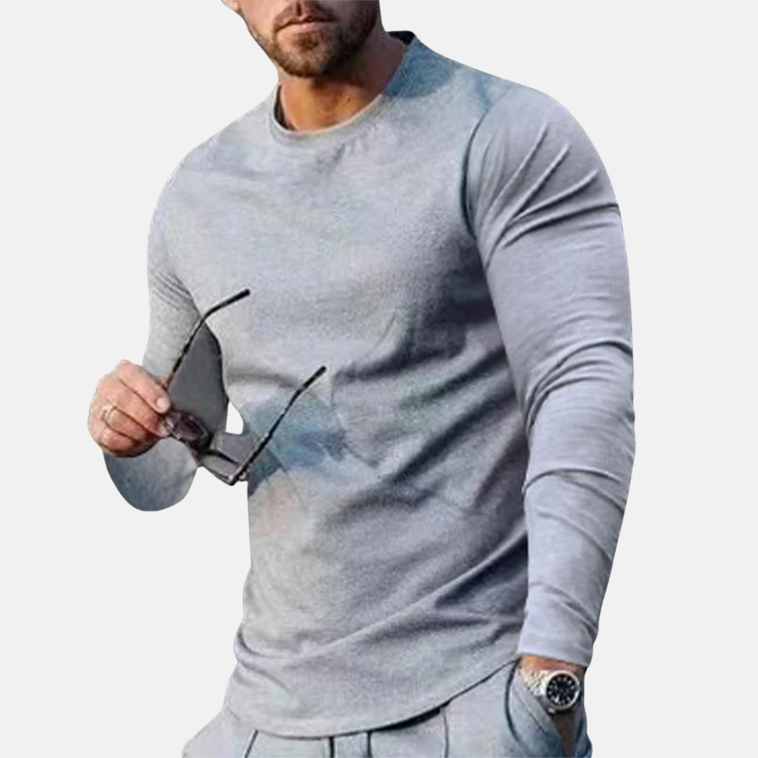 Trendy behagelig langærmet t-shirt
