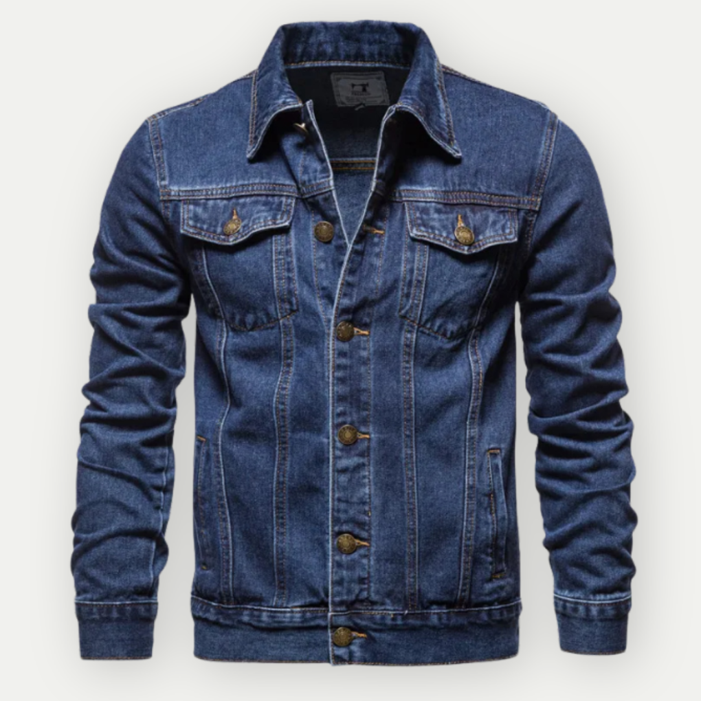 Truckerjacka i denim för herr