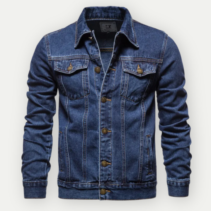 Truckerjacka i denim för herr