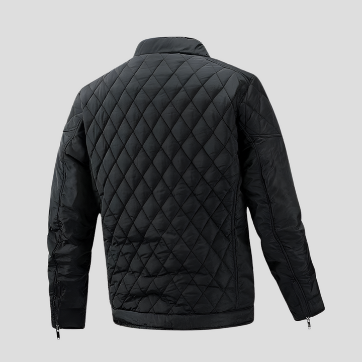 Elegant quiltad övergångsjacka för män