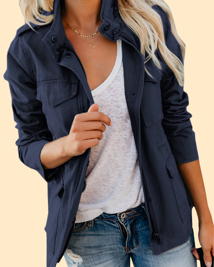 Mjuk denimjacka för kvinnor