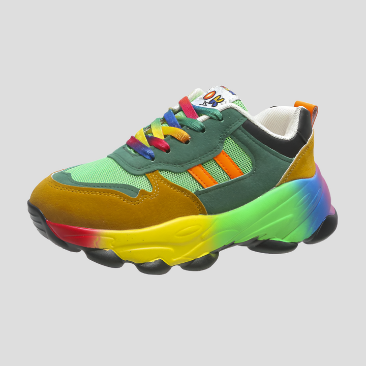 Färgglada ortopediska sneakers för kvinnor