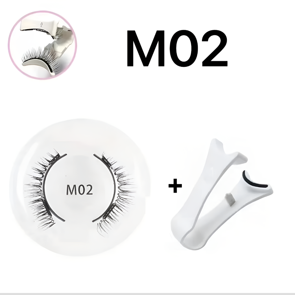 Återanvändbart magnetiskt ögonfrans- och pincettset