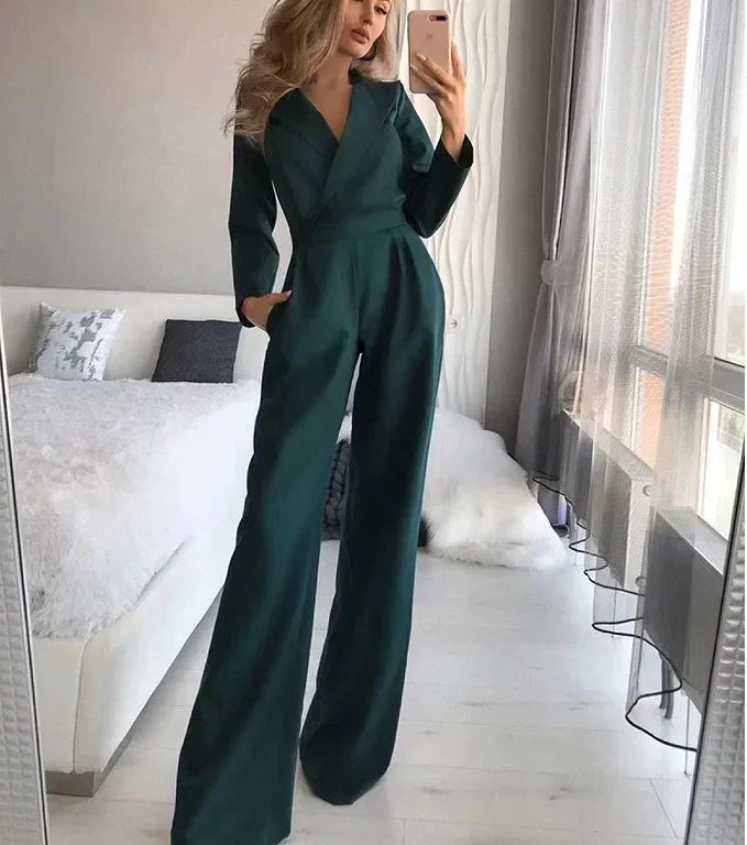 Elegant langærmet jumpsuit til et sofistikeret look