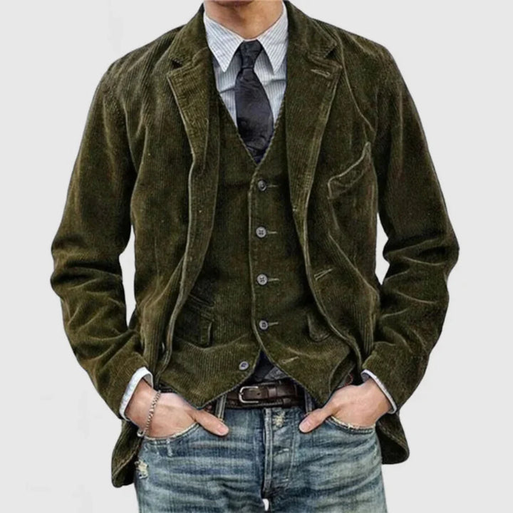 Snygg vintageblazer och västset