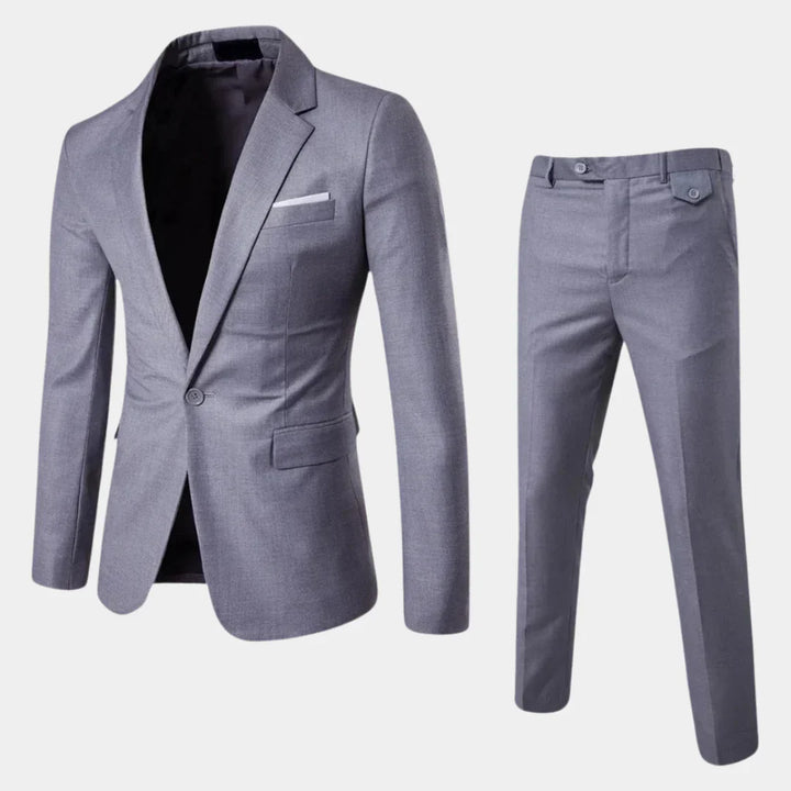 Elegant herrkostym med kavaj och byxor