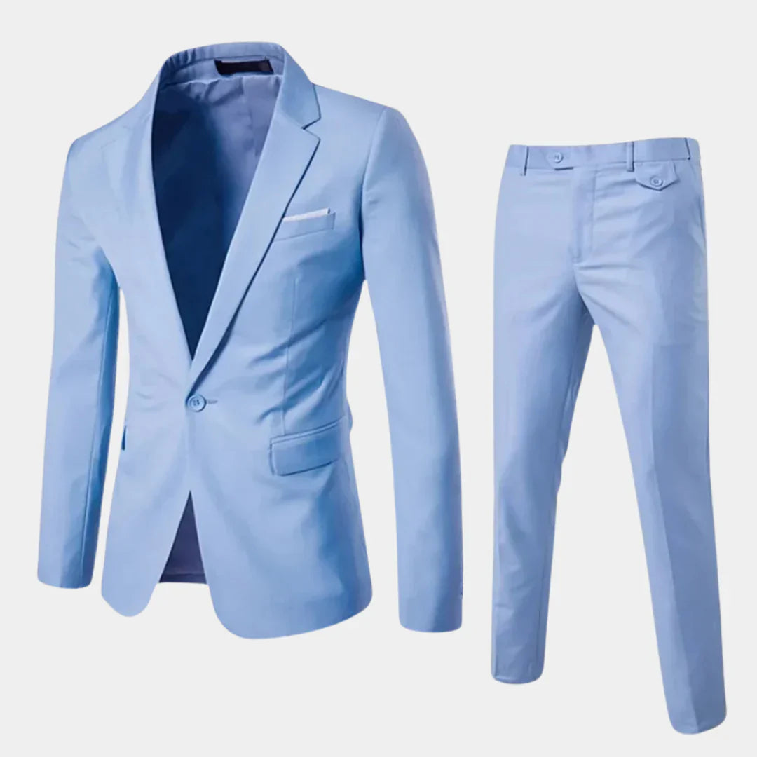 Elegant herrkostym med kavaj och byxor