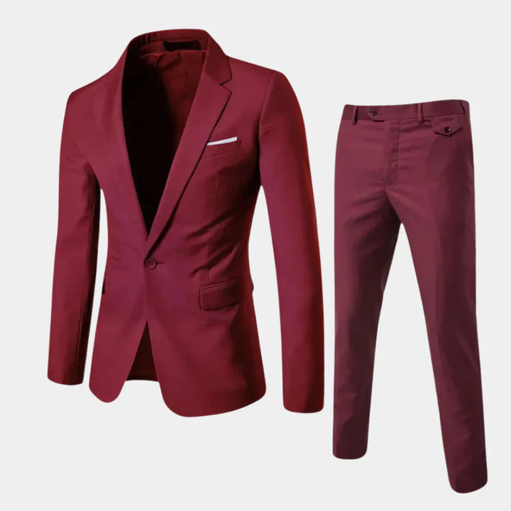 Elegant herrkostym med kavaj och byxor