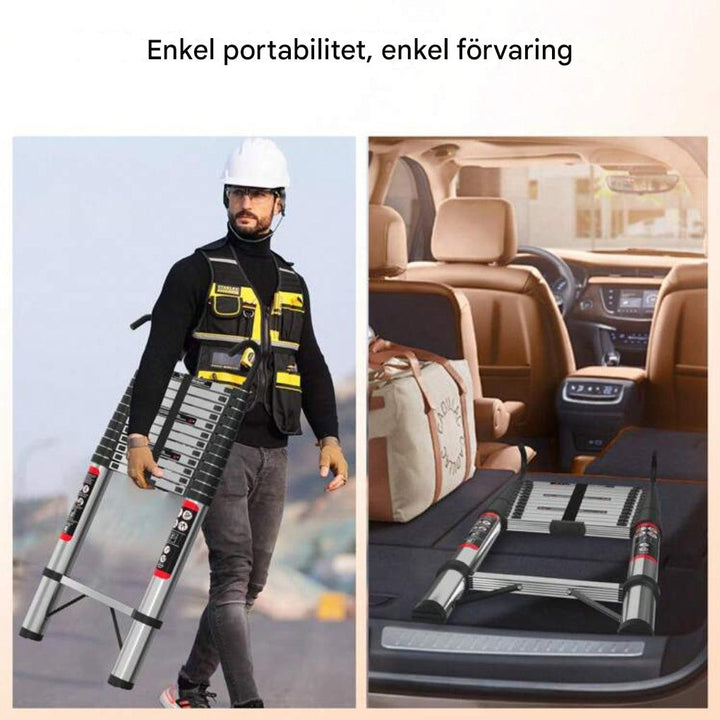 5 m/16,4 ft teleskopstege – lätt, bärbar och utdragbar