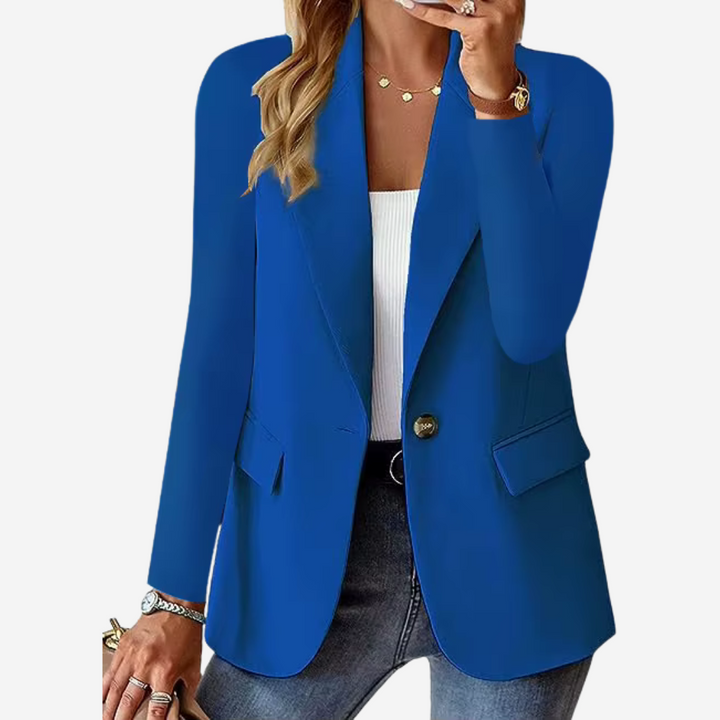 Figursydd sommerblazer med stretch