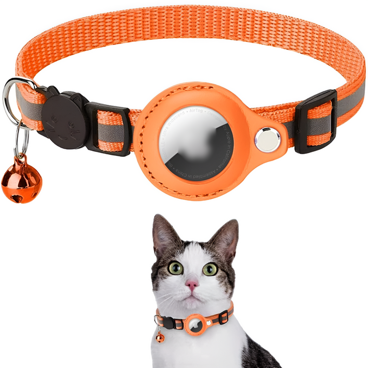 GPS-halsband för katter med reflekterande design