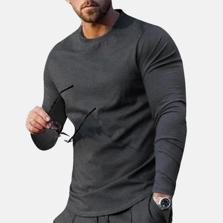 Trendy behagelig langærmet t-shirt