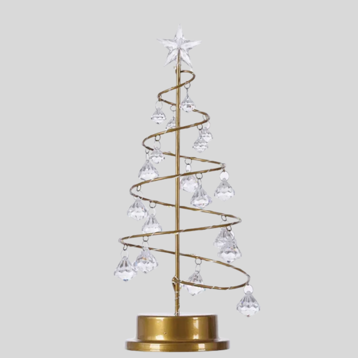 LED-spiralkristallbordslampa